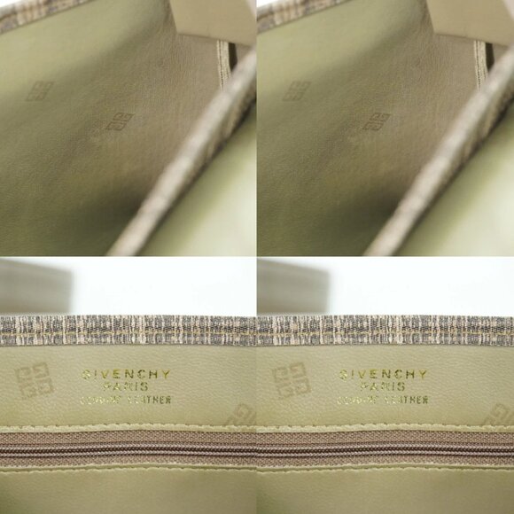 GIVENCHY PVC Shoulder Crossbody Bag Greige Gold - Picture 13 of 14